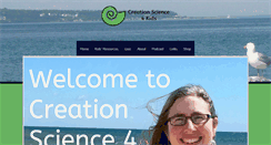 Desktop Screenshot of creationscience4kids.com